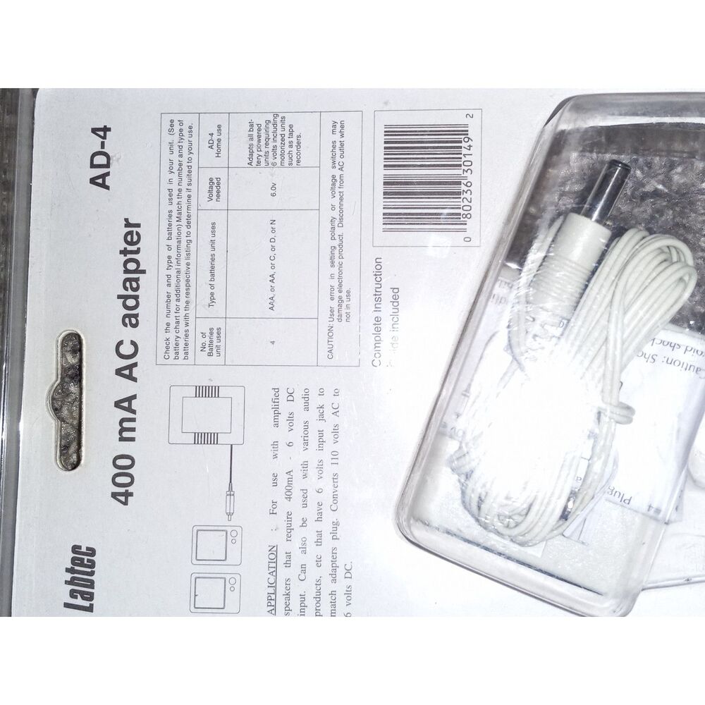 Labtec 400 MA AC Adapter